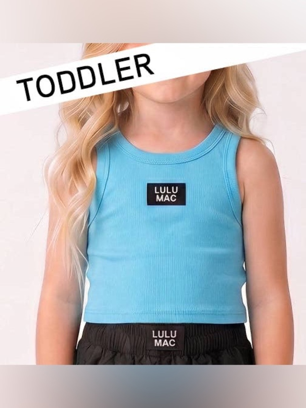 Lulu Mac Turquoise Toddler Tank Top